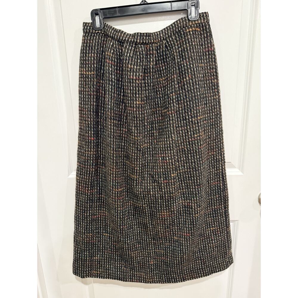Gorgeous KRIZIA Wool Long Skirt Made in Italy Size Large Beautiful Colors